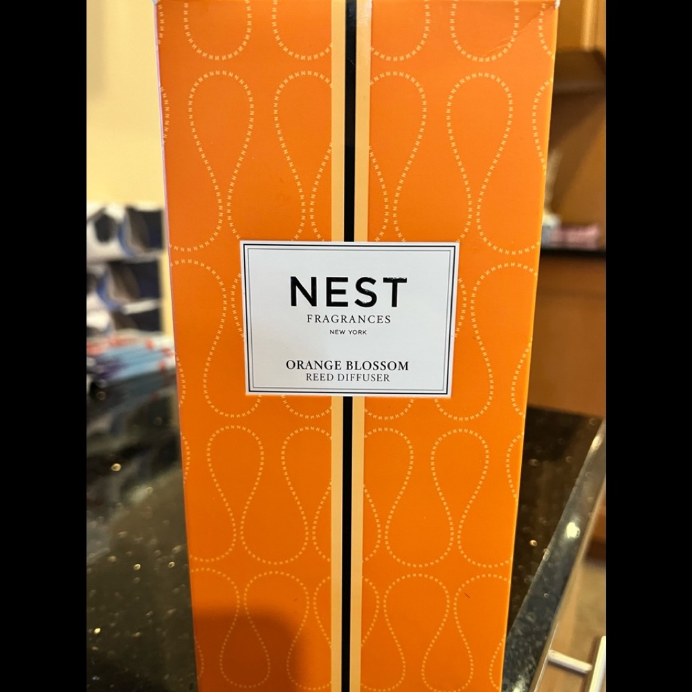 New in box.NEST fragrances orange blossom reed diffuser.
